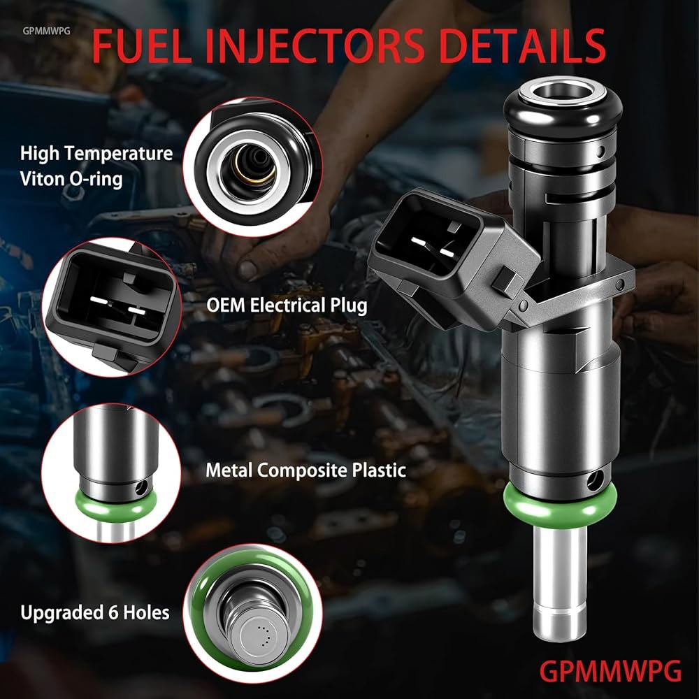 GPMMWPG 6Pcs 연료 인젝터 7531634 FJ748 6홀 BMW 328i 330i 530i 128i X3 X5 Z4 525i 528i 325xi 2006 2008 2009 - 상세 이미지 3