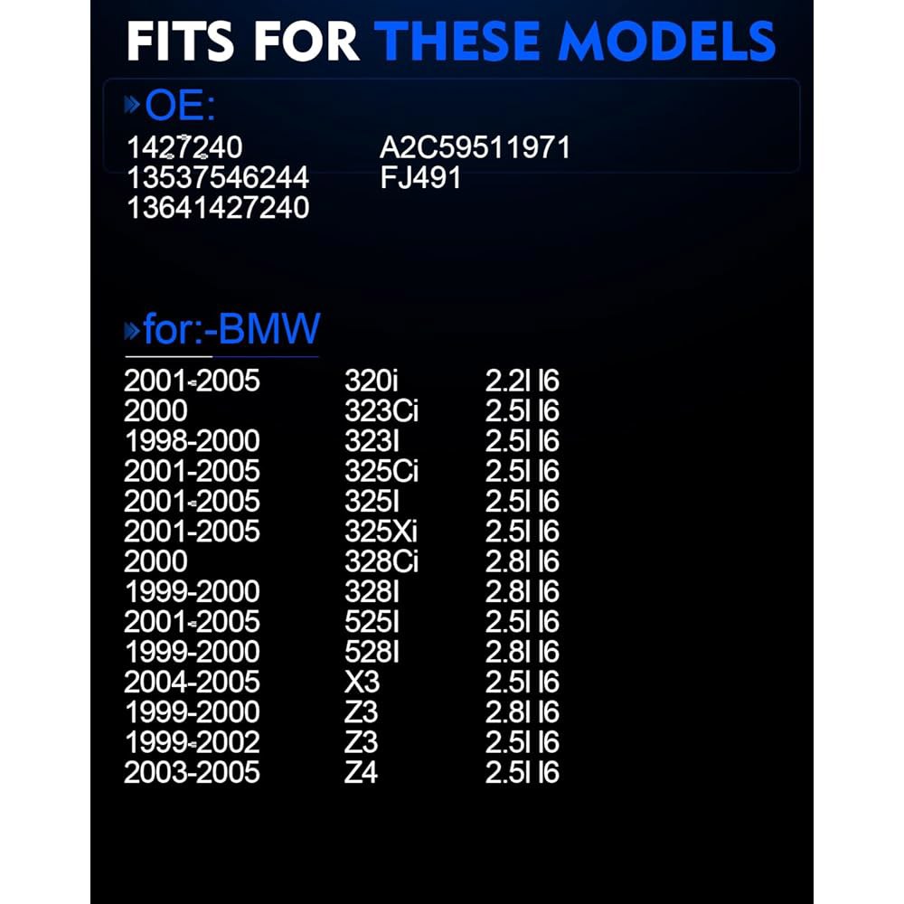 YZHIDIENF 연료 인젝터 장착 대상 -BMW 2001-2005 320i 1998-2000 323i 325xi 525i 1999-2000 328i 528i 1999-2002 - 상세 이미지 2
