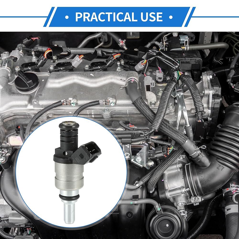 BMW 325i 01-05 2.5L, 328i 99-00 2.8L, 플로우 매칭 플라스틱 블랙 연료 분사 노즐에 적합한 VekAuto 인젝터 - 상세 이미지 2
