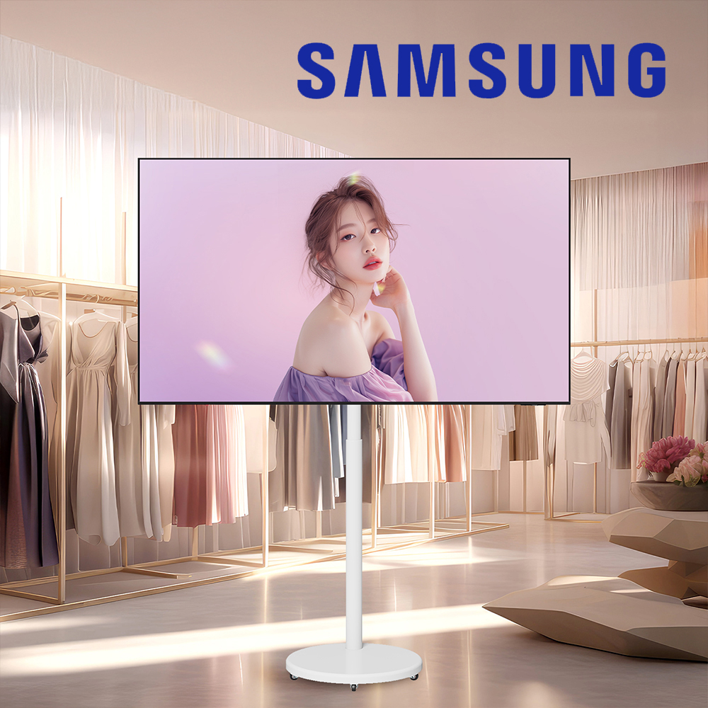 삼성 107cm(43인치) 스마트 소형TV 4K UHD 티비 이동형 이동식 스탠드 1등급 - 상세 이미지 2