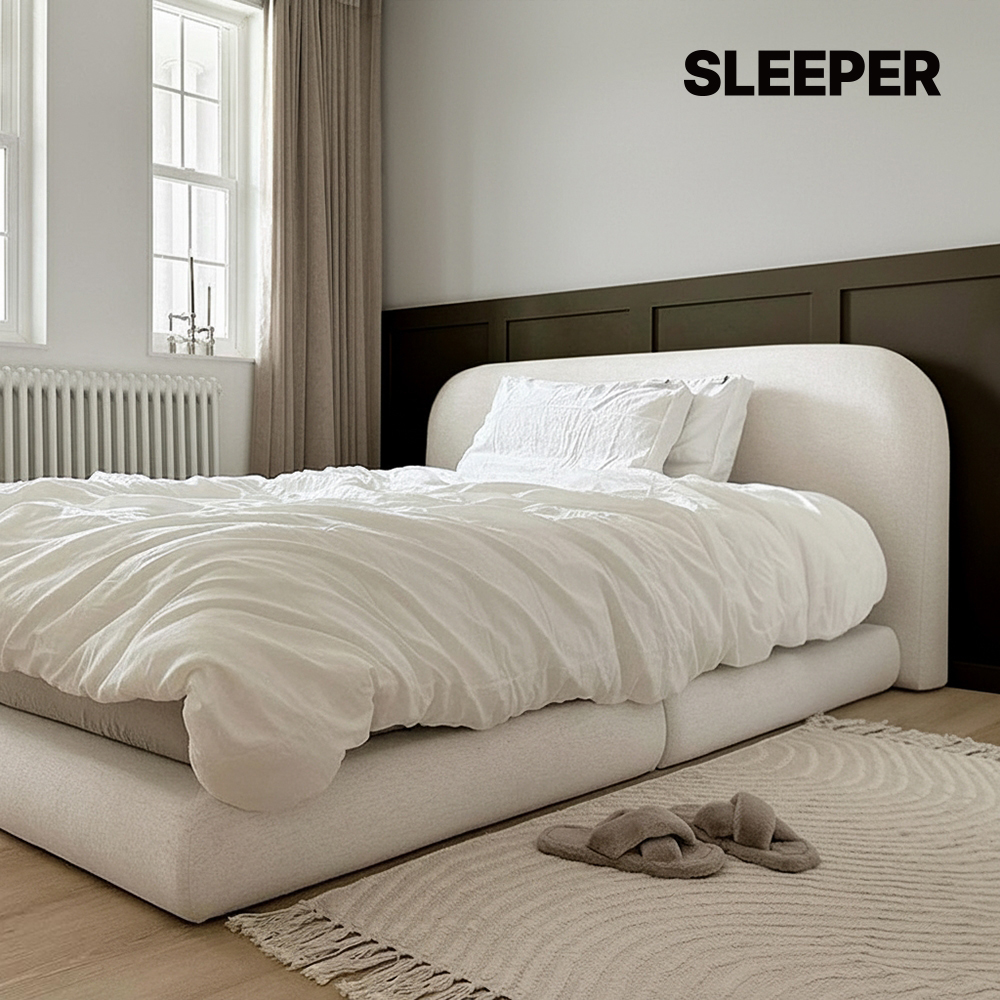 슬립퍼 티라 맞춤제작 신혼부부 패브릭침대 호텔침대 프레임 라지킹 LK 사이즈