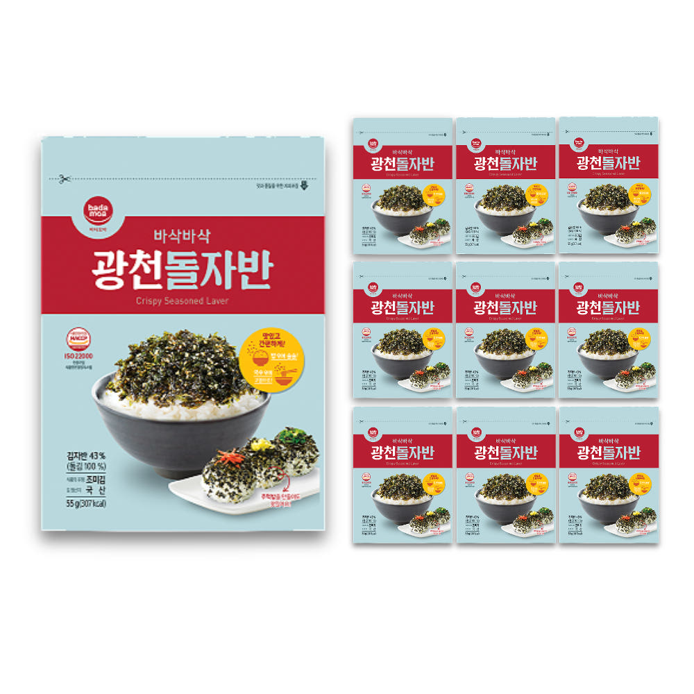바다모아 김자반 광천 돌자반 55g, 10개 - 상품 이미지