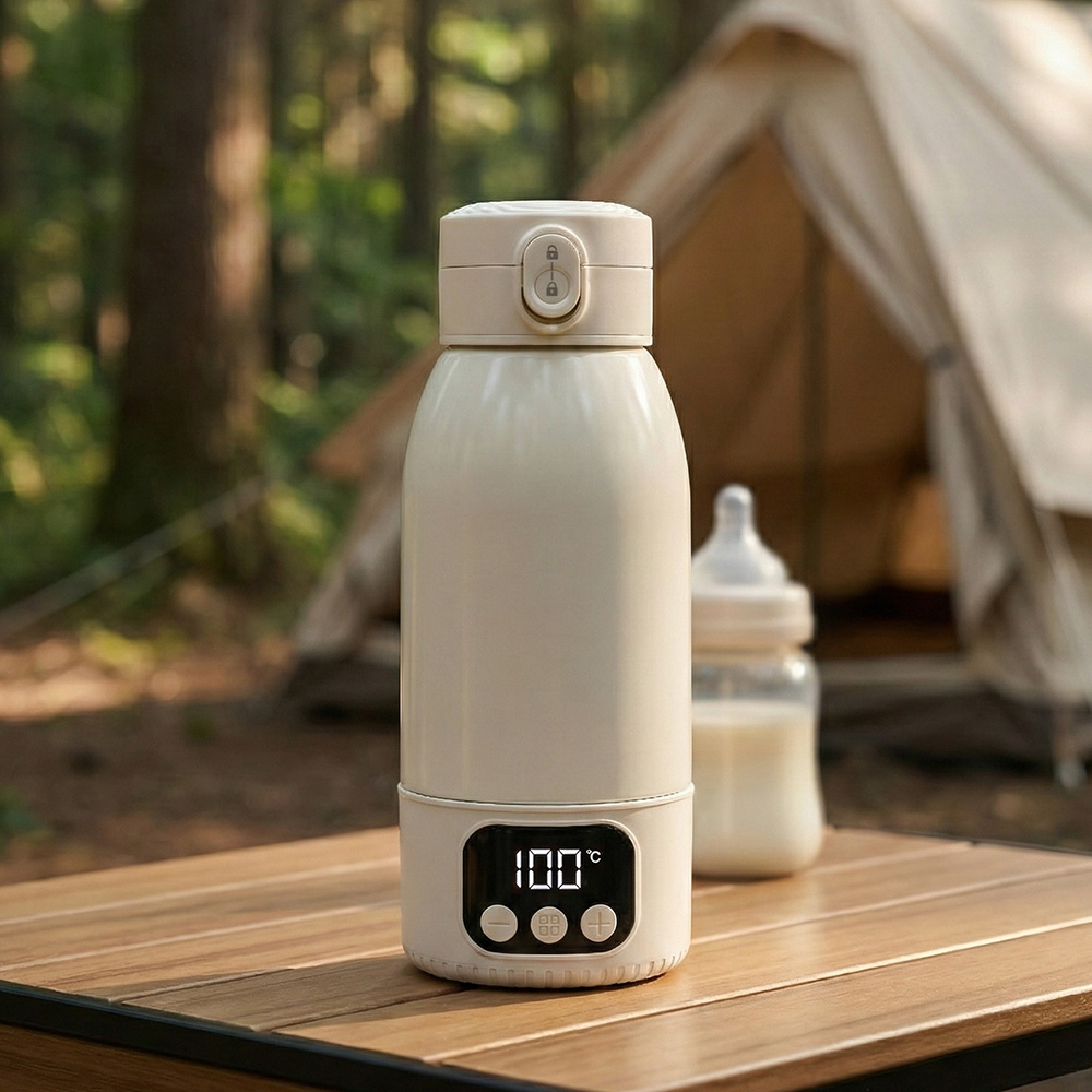 장바군이 휴대용 분유포트 500ml 무선 전기포트 여행용 100도가열
