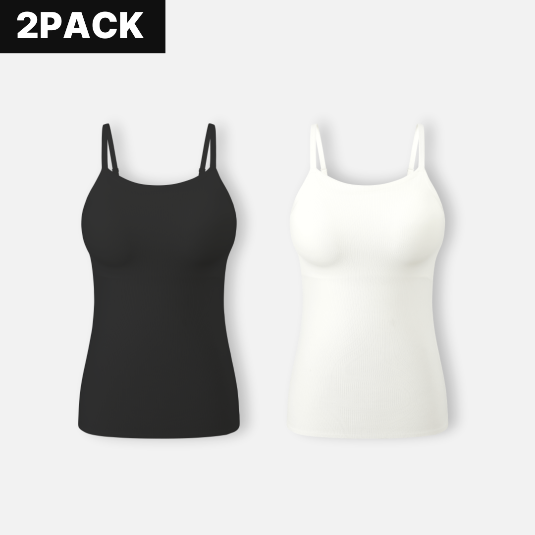 [2pack] 슬림업 나시 브라탑(A~E컵) / 보정브라탑 브라탑 브라캡나시 일체형브라탑 제품 이미지