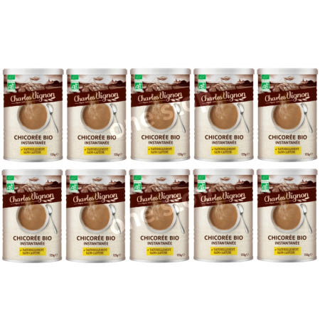 [해외]Charles Vignon 샤를비뇽 유기농 인스턴트 치커리 125g 10개 무카페인 무가당 Nutri Score A?