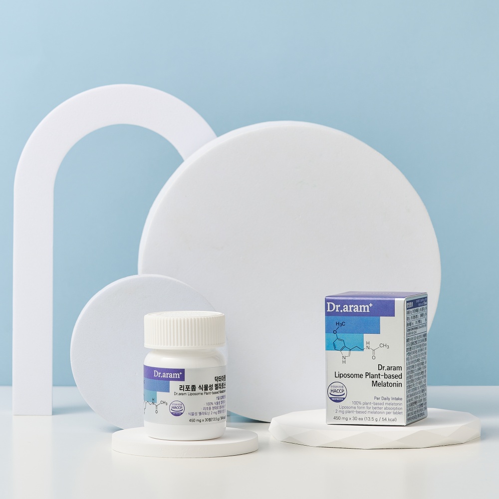 닥터아람 식물성 멜라토닌 세로토닌 테아닌 리포좀 멜라토닌 450mg 30정 [5개월분] 이미지 4