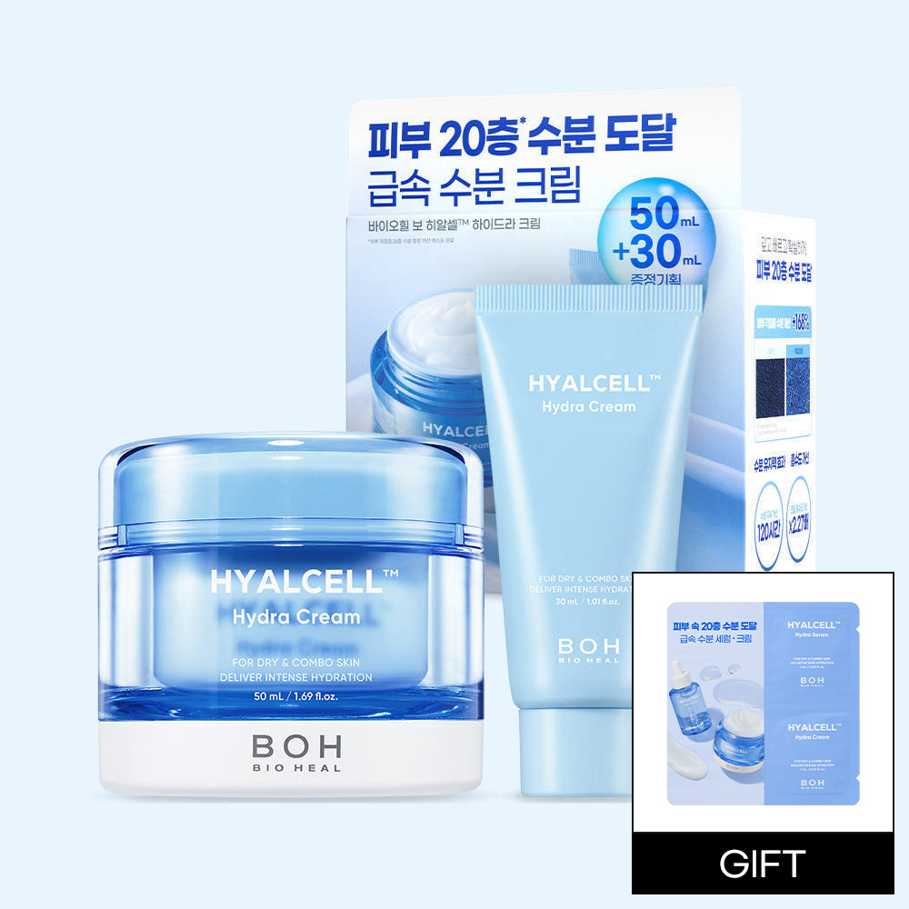 바이오힐 보 히알셀 하이드라 크림 50ml + 30ml 증량기획 제품 이미지