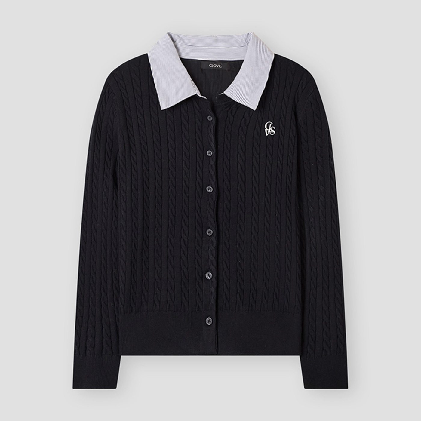 [클라비스] 카라배색 니트_CVCKG1202M 대표 이미지