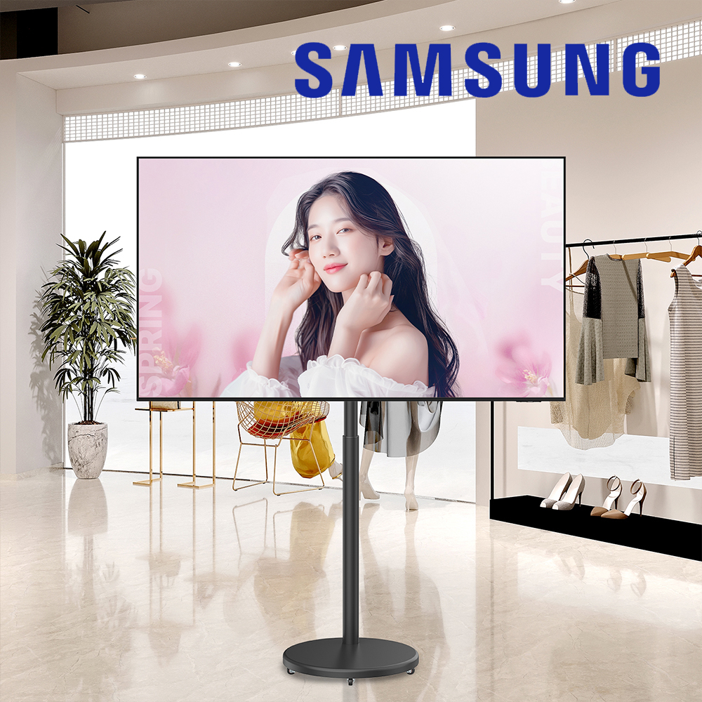 삼성 107cm(43인치) 스마트 소형TV 4K UHD 티비 이동형 이동식 스탠드 1등급 - 상세 이미지 3