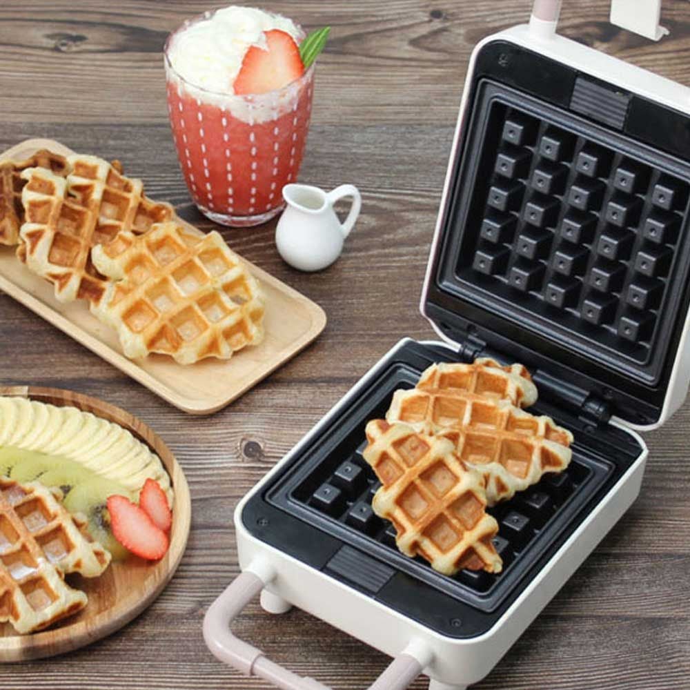 도무스 브뤼셀 와플 메이커 와플만들기 디저트 블랙