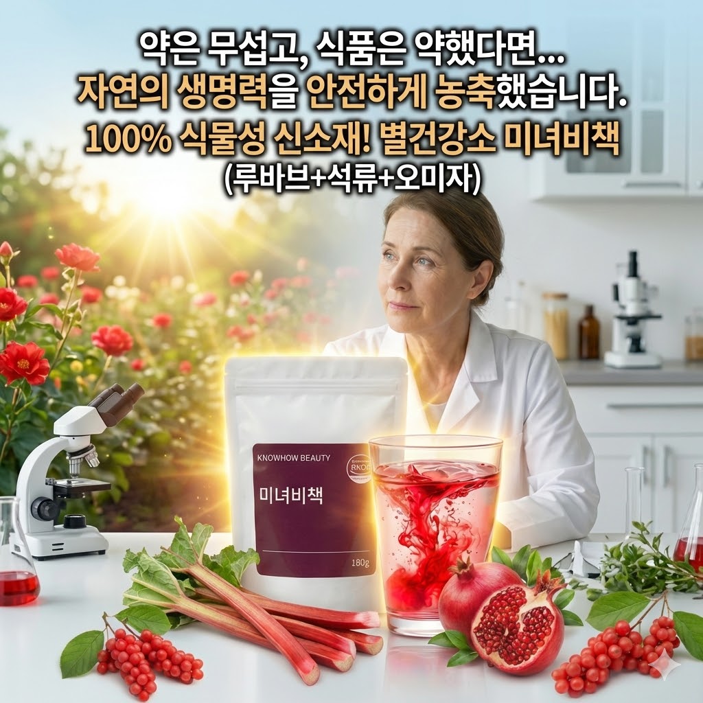 마시는 별건강소 미녀비책 루바브 석류 오미자 에스토겐 복합물 갱년기 분말 엄마선물 - 상세 이미지 3