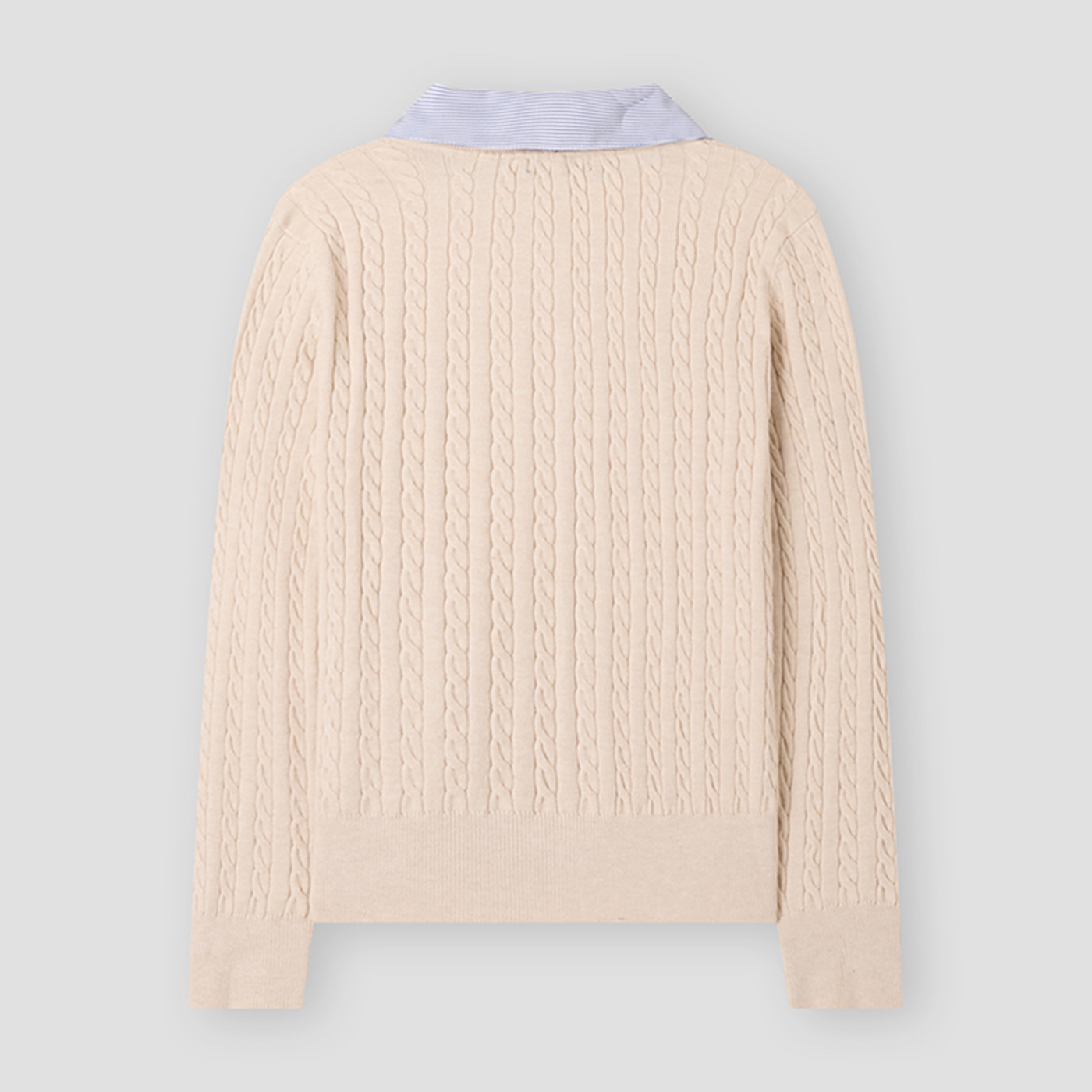 [클라비스] 카라배색 니트_CVCKG1202M 상세 이미지 5