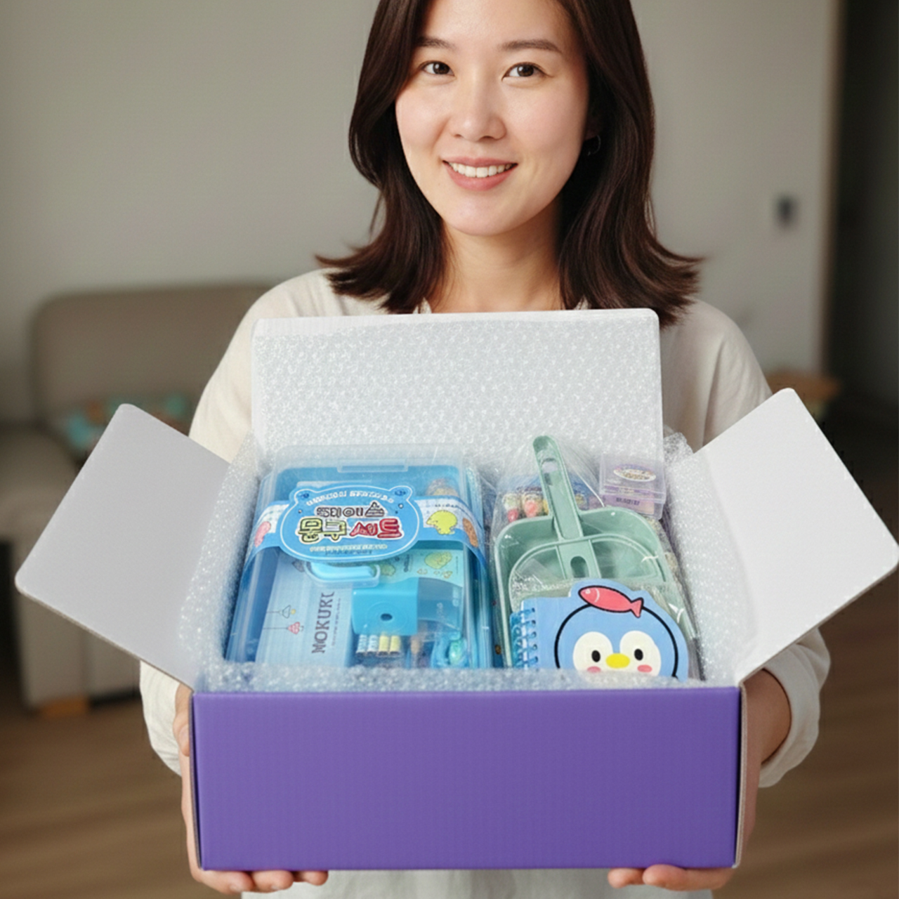 모쿠쿠 프리미엄 문구세트 신학기 새학기 준비물 초등학교 입학 졸업 선물 조카 단체 답례품 이미지 6