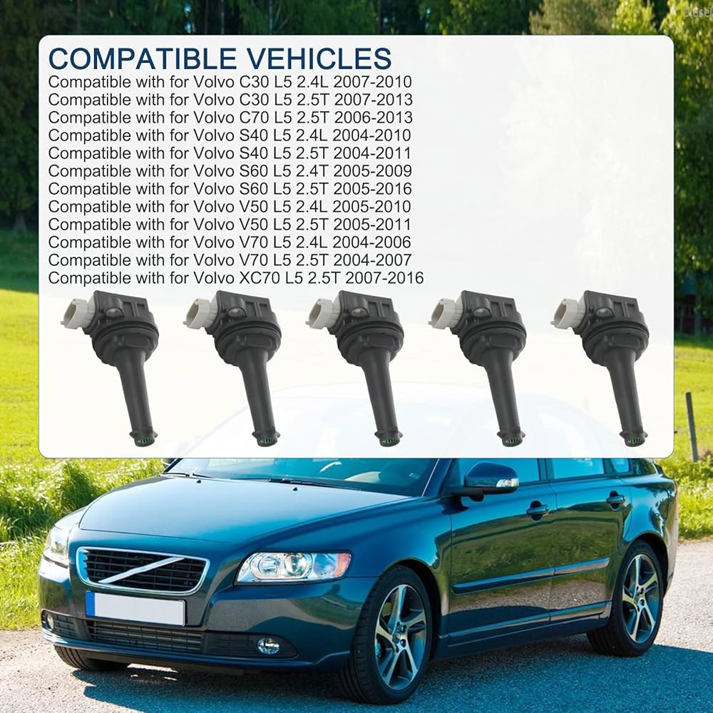 볼보 C30 C70 S40 S60 V50 V70 XC70 L5 2.4L 2.5T 교체 # UF517, 5C1778, E1017, 52-2133, IC597, 30713417, C1 - 상세 이미지 2