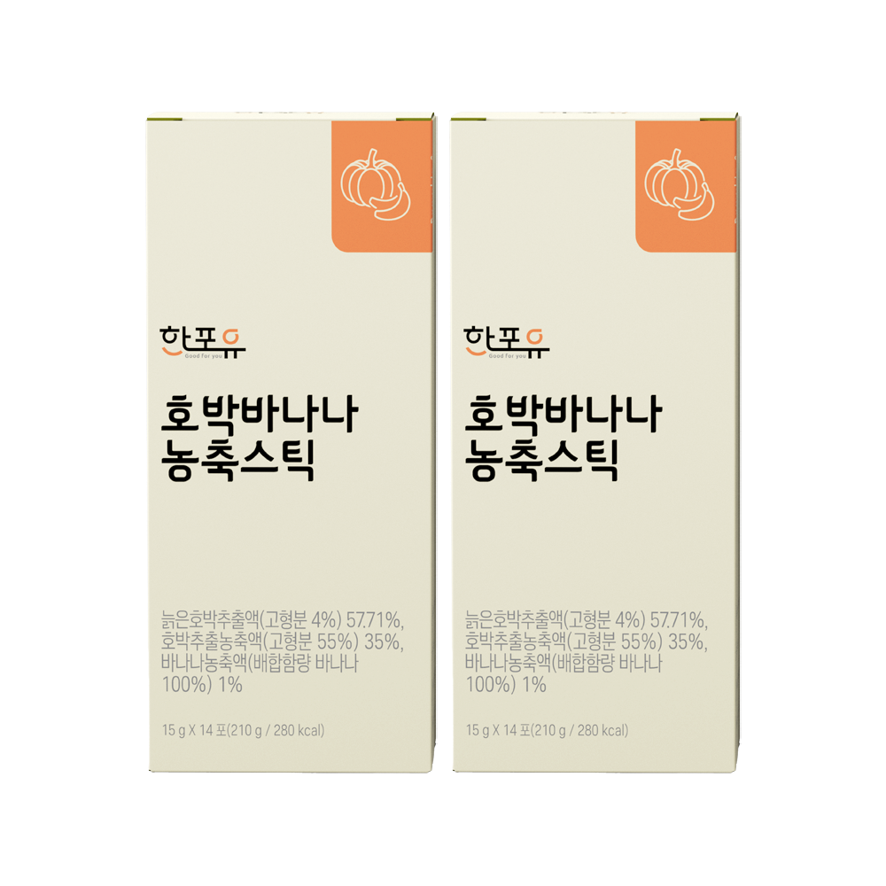 한포유 호박바나나 농축스틱 15g X 14포, 2개 제품 이미지