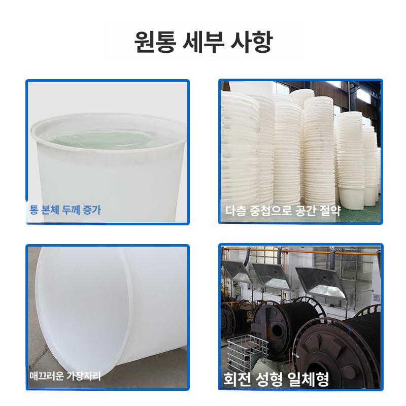 플라스틱 양동이 투명 버킷 다용도 이동식 들통 두꺼운 M600L 두꺼운 소힘줄 통 - 상세 이미지 4