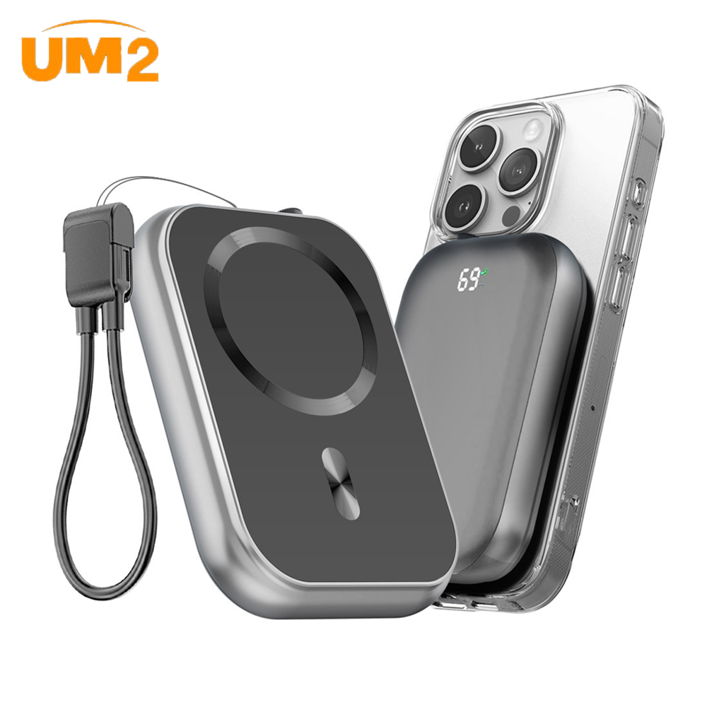 UM2 3in1 맥세이프 보조배터리 10000mAh 고속충전 자석형 아이폰 무선휴대용 UMPB-MF10K - 상세 이미지 4