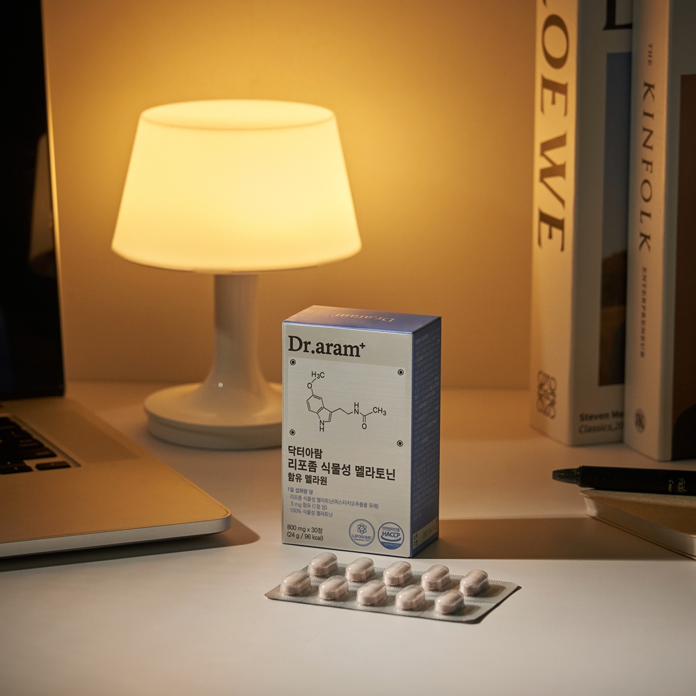 닥터아람 식물성 멜라토닌 테아닌 리포좀 메라토닌 멜라원 800mg x 30정 이미지 2