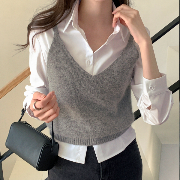 앙고라 울 니트 뷔스티에 vs503 제품 이미지