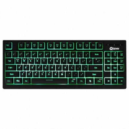 큐센 QSENN SEM-DT25T 그린 LED 텐키리스 키보드