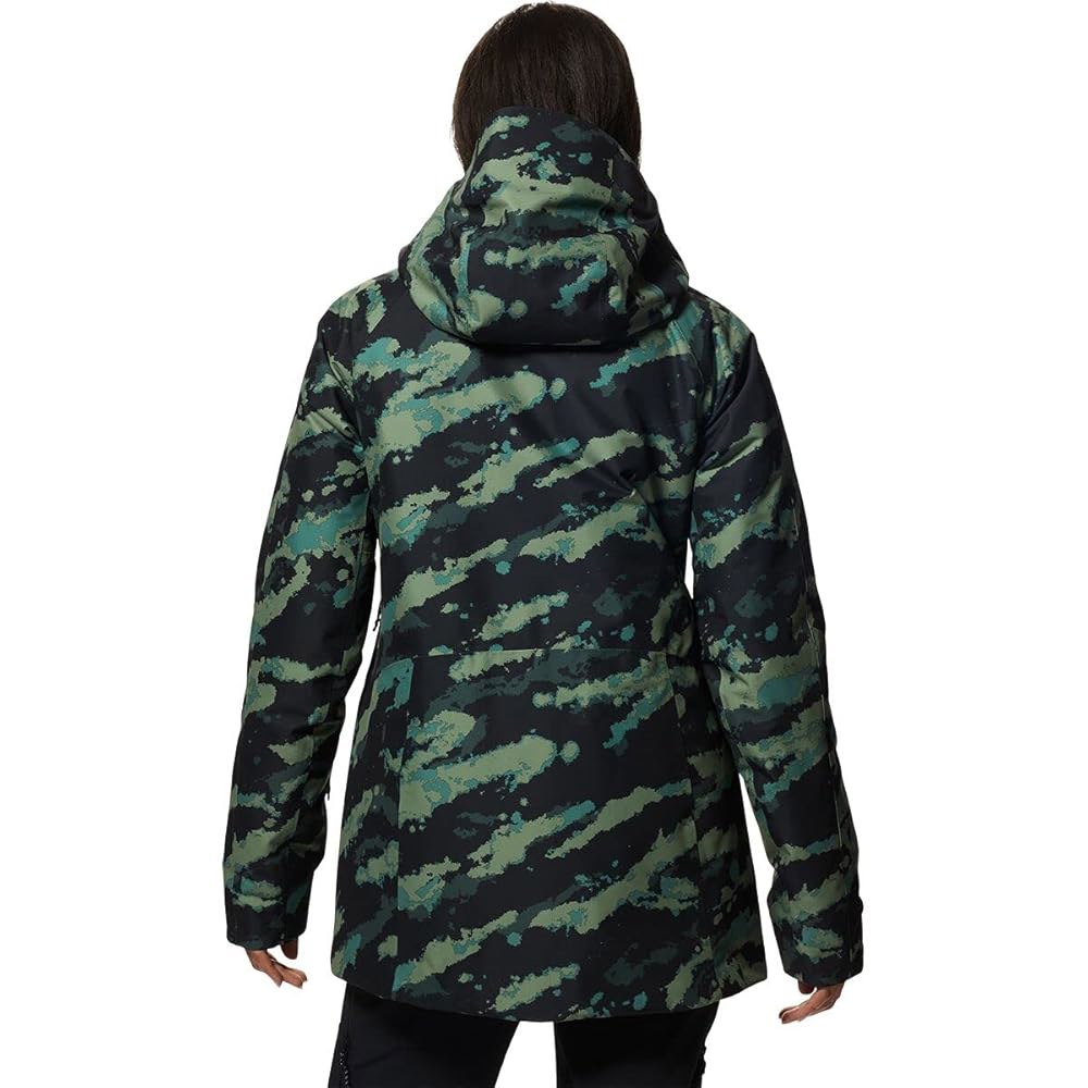 Mountain Hardwear 여성용 Cloud Bank 고어텍스 단열 재킷, 민트 팜 브러쉬 스트로크 프린트, X-Small 1 Dark Caspian X-Small - 상세 이미지 3