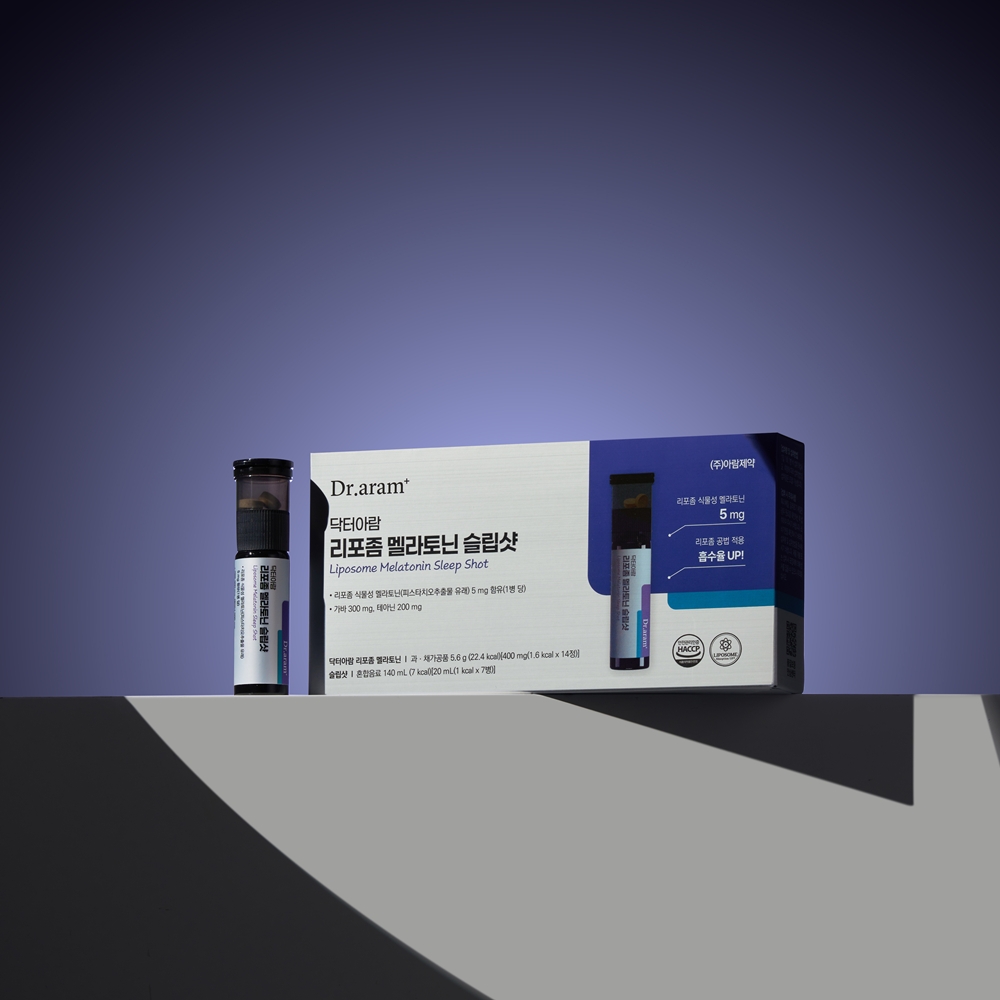닥터아람 식물성 멜라토닌 리포좀 5mg 슬립샷 이중제형 7병 이미지 2