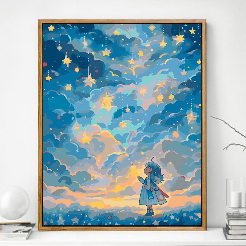 diy 액자 대형 캔버스 그림 세트 그리기 페인팅 유화 명화그리기 - 상품 이미지