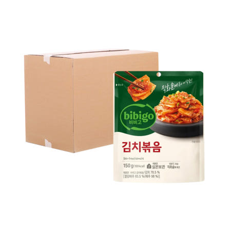 로지프로 비비고 아삭한 김치볶음 150g 30개입 (1박스) 맛김치