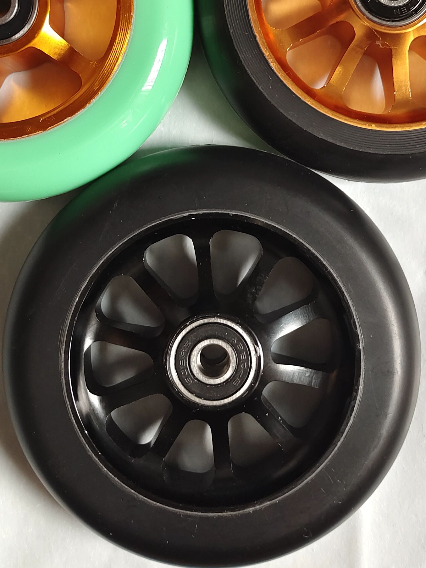 킥보드 스턴트 스쿠터 큰바퀴 두발 묘기용 교체 알루미늄 100 x 24mm 고탄소강 - 상세 이미지 3