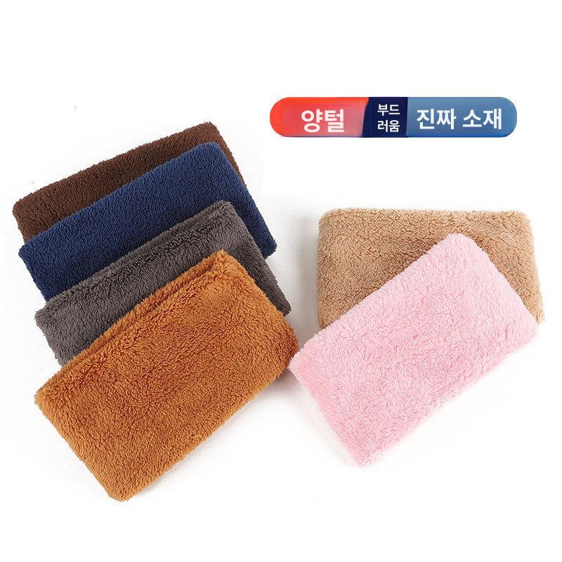 성인 목 수건 조리원 어른 산모 감기 2개입 보호 넥 카키 - 상세 이미지 3