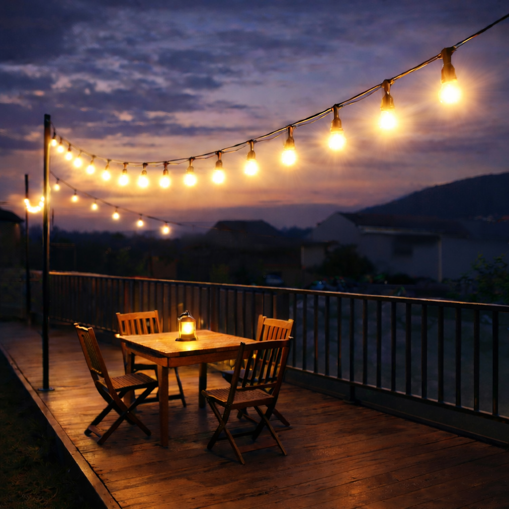 선세이브 LED 캠핑 파티라이트 블랙 11m 10분기 스트링라이트 인테리어조명 오징어등