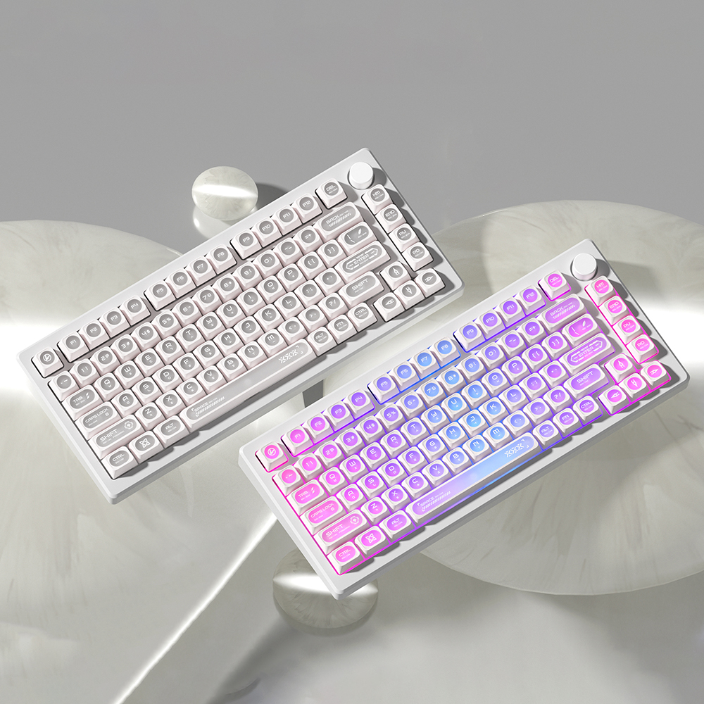 캣츠아이 화이트 한글 반투명 키캡 CHERRY PBT 기계식키보드 호환 키캡 136키 - 상세 이미지 4
