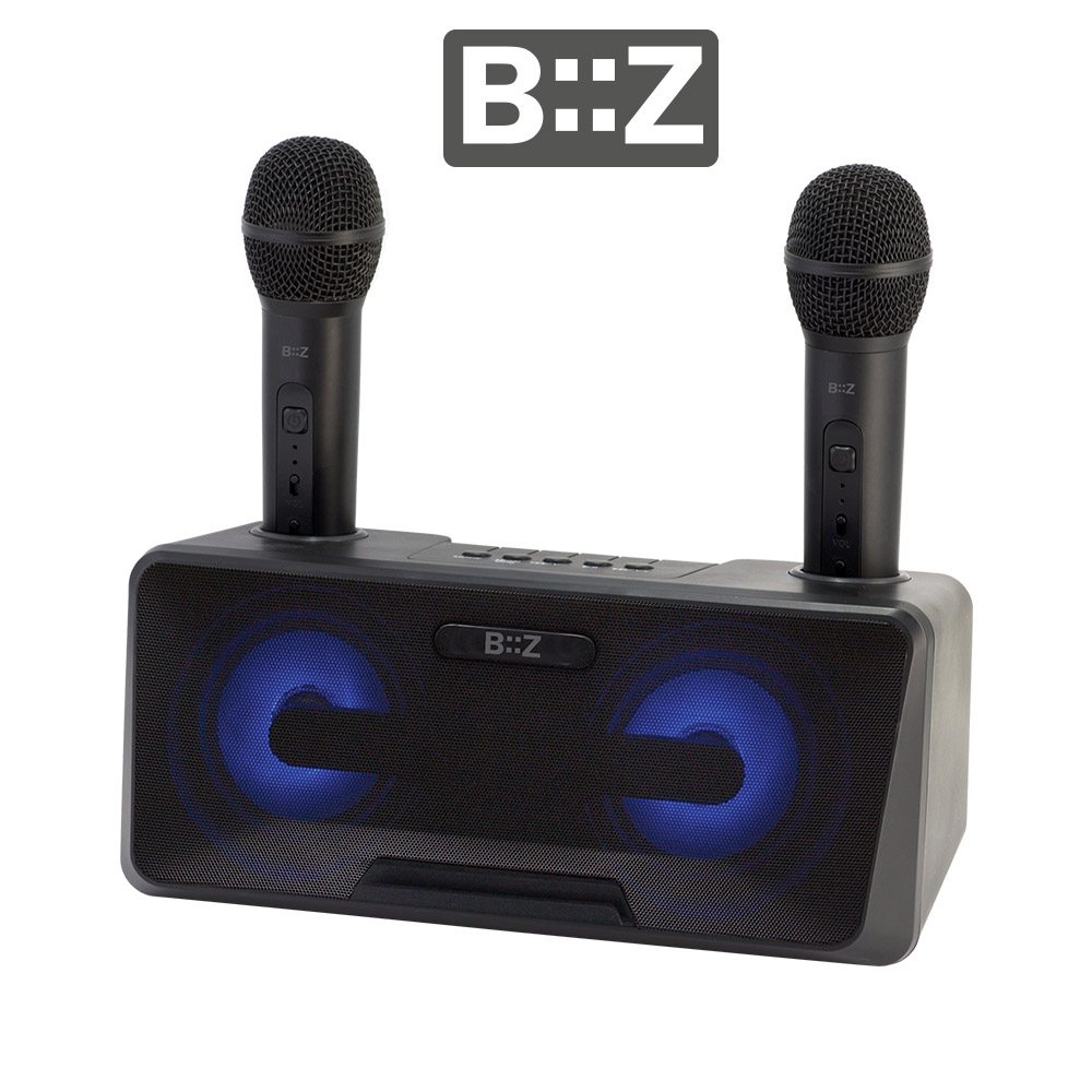 비즈 BZ-K1010C 듀얼 무선 블루투스 스피커, 노래방 마이크 - 상품 이미지