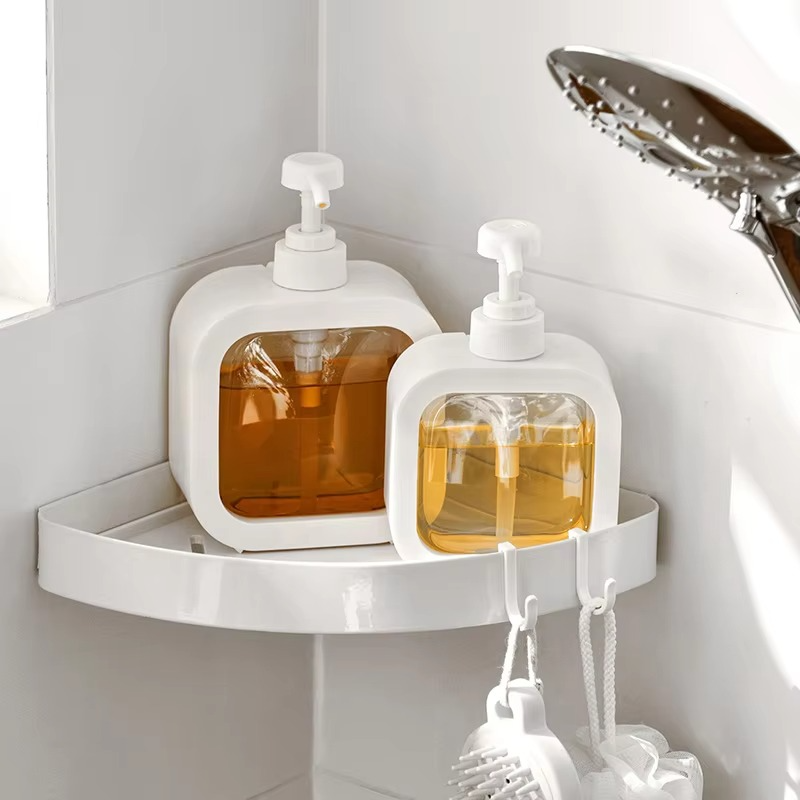 세제 샴푸 린스 투명 펌프 디스펜서 리필용기 공병 핸드워시 바디워시 300ml 500ml - 상품 이미지