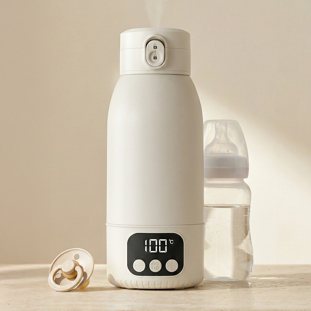 장바군이 휴대용 분유포트 500ml 무선 전기포트 여행용 100도가열