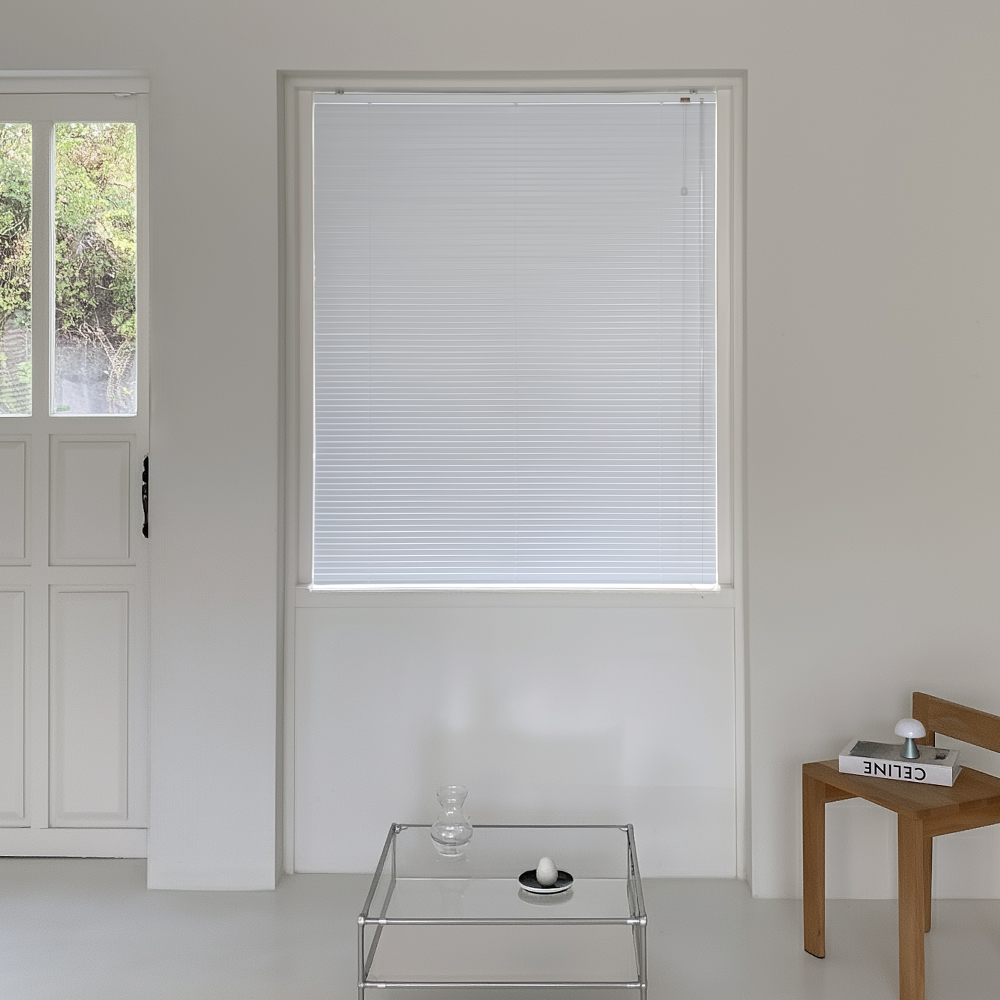 아라크네 알루미늄 블라인드 셔터시스템 투코드 25mm L자 거실 베란다 창문 30x30