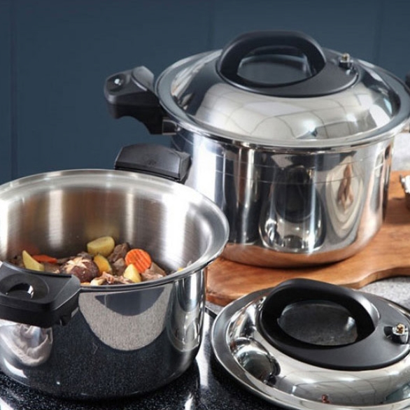 28cm 1P 저압 냄비 스텐 압력솥 통5중 냄비솥 주방 용품 조리 요리 삼계탕 저압솥