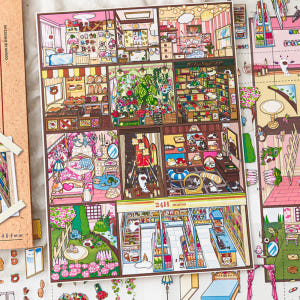 3d 퍼즐 스티커 대형 편의점건물 실사용 후기 | 효과 있을까? - 상품 이미지 1