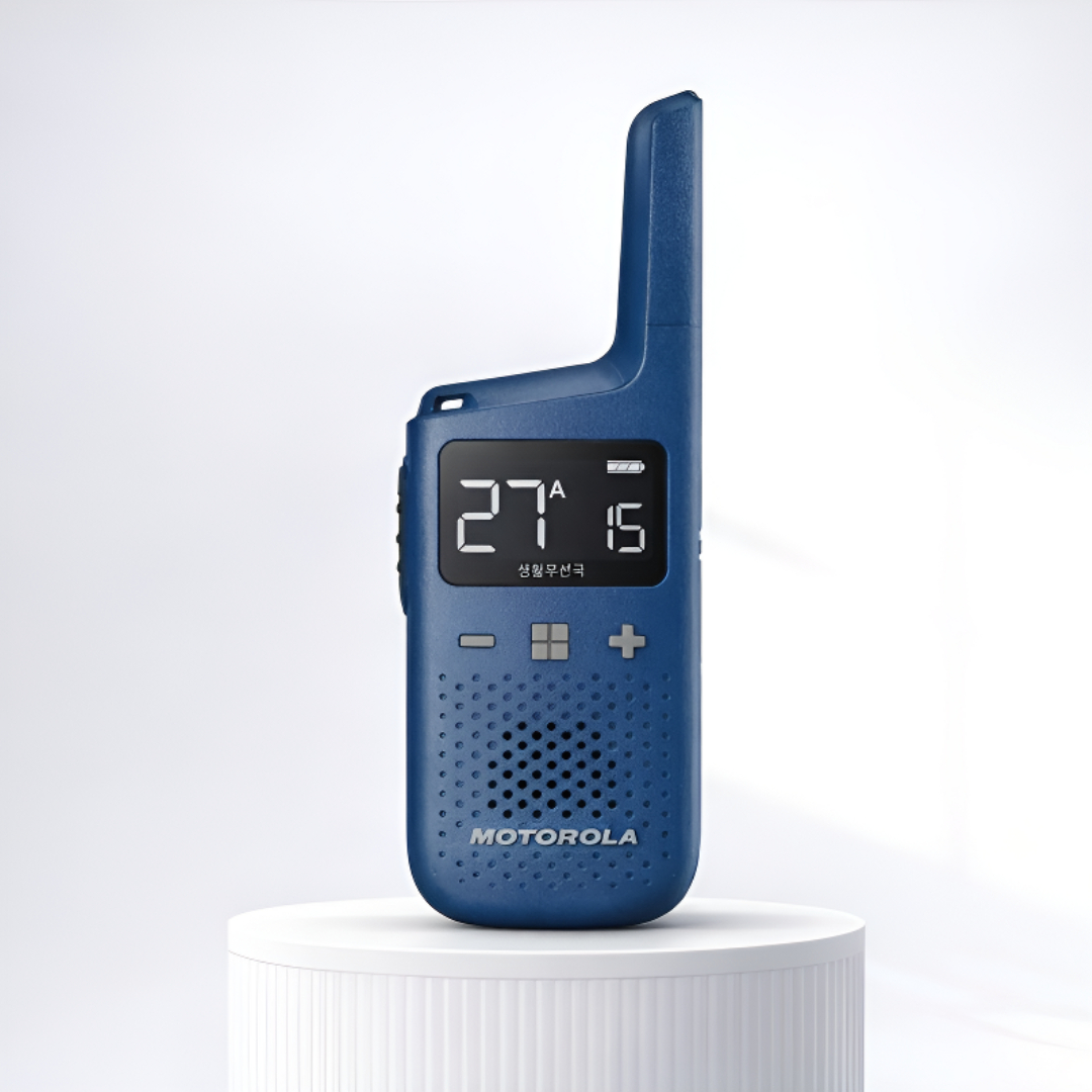 모토로라 디지털 생활무전기 T39D 블루 초소형 워키토키 매장 병원 식당 스키장 제품 이미지