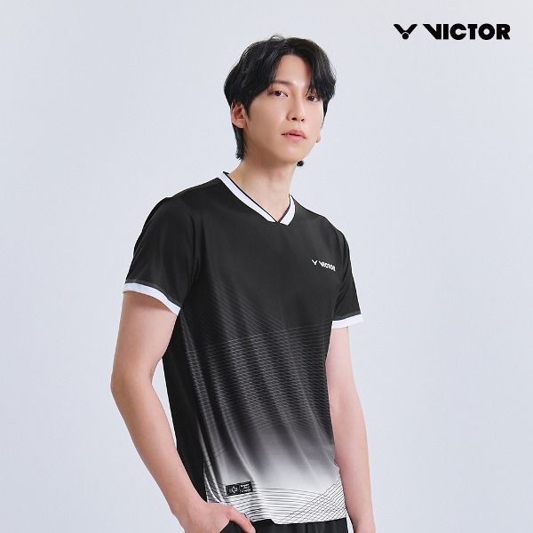 빅터 VICTOR 아울렛 남성 반팔 티셔츠 VT25AGW004M 배드민턴 탁구 스쿼시 스포츠웨어 - 상품 이미지