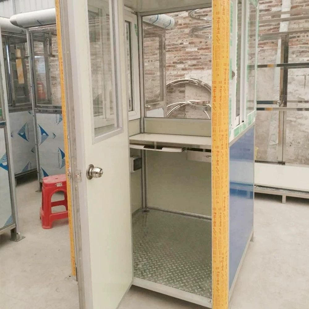 야외 초소 주차 부스 간이 그늘막 발렛 블루 조립식 천막 5x8m A. 하늘색 - 상세 이미지 4