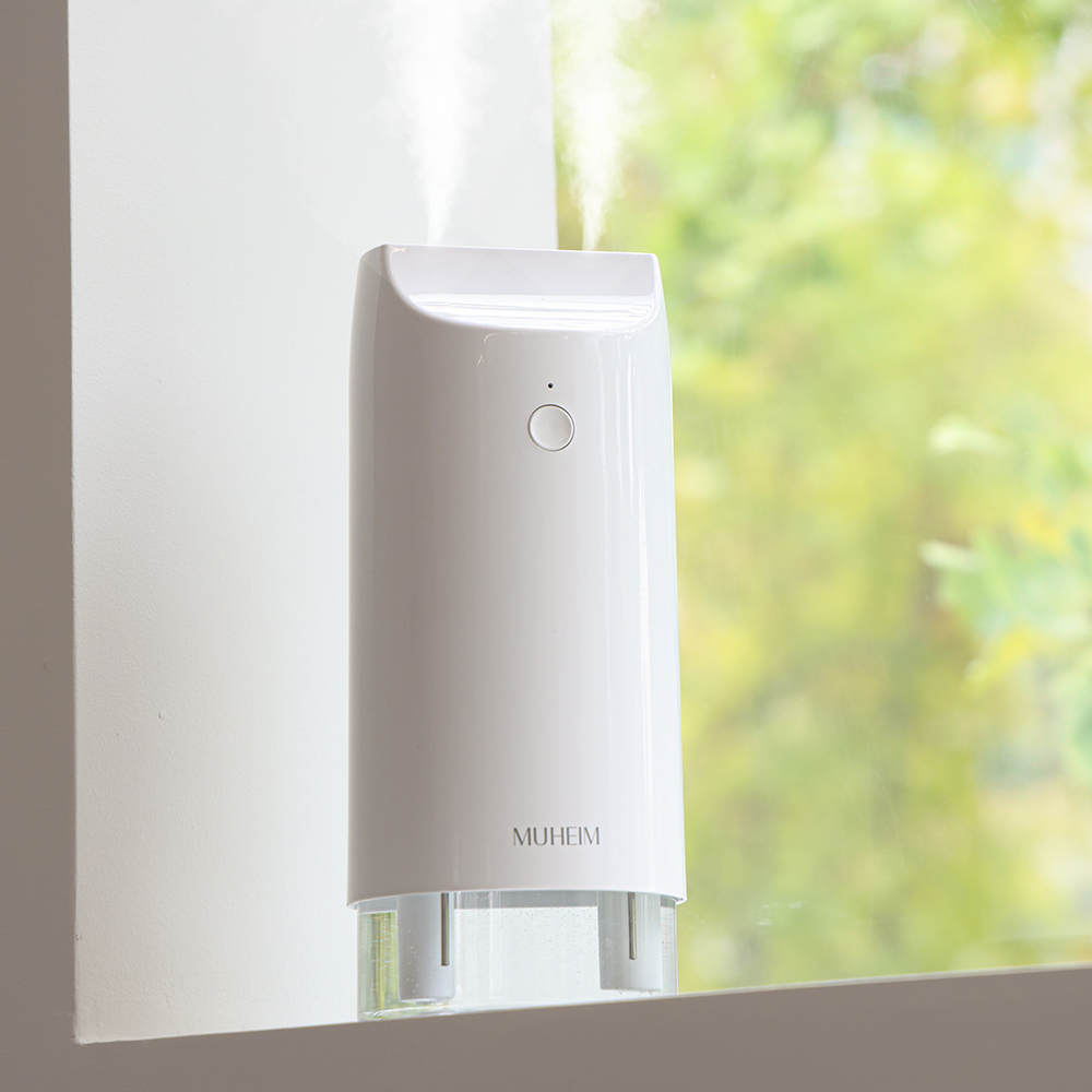 뮤하임 가습기 미니 초음파 사무실 탁상용 휴대용 무선 충전식 750ml