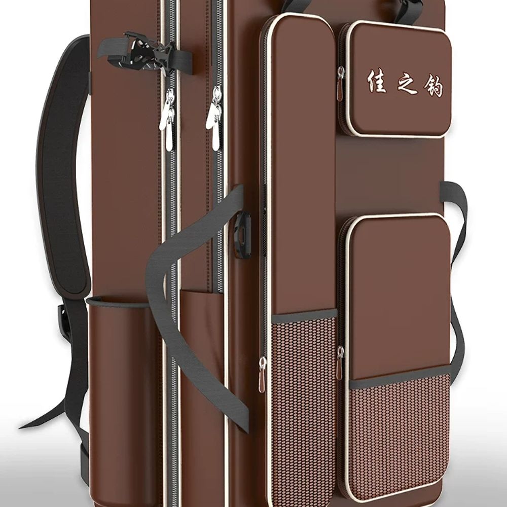 파셀몰 낚시대가방 대용량낚시백팩 민물낚방 낚방하드케이스 루어낚방 A. 블랙 60cm 메인백 - 상품 이미지