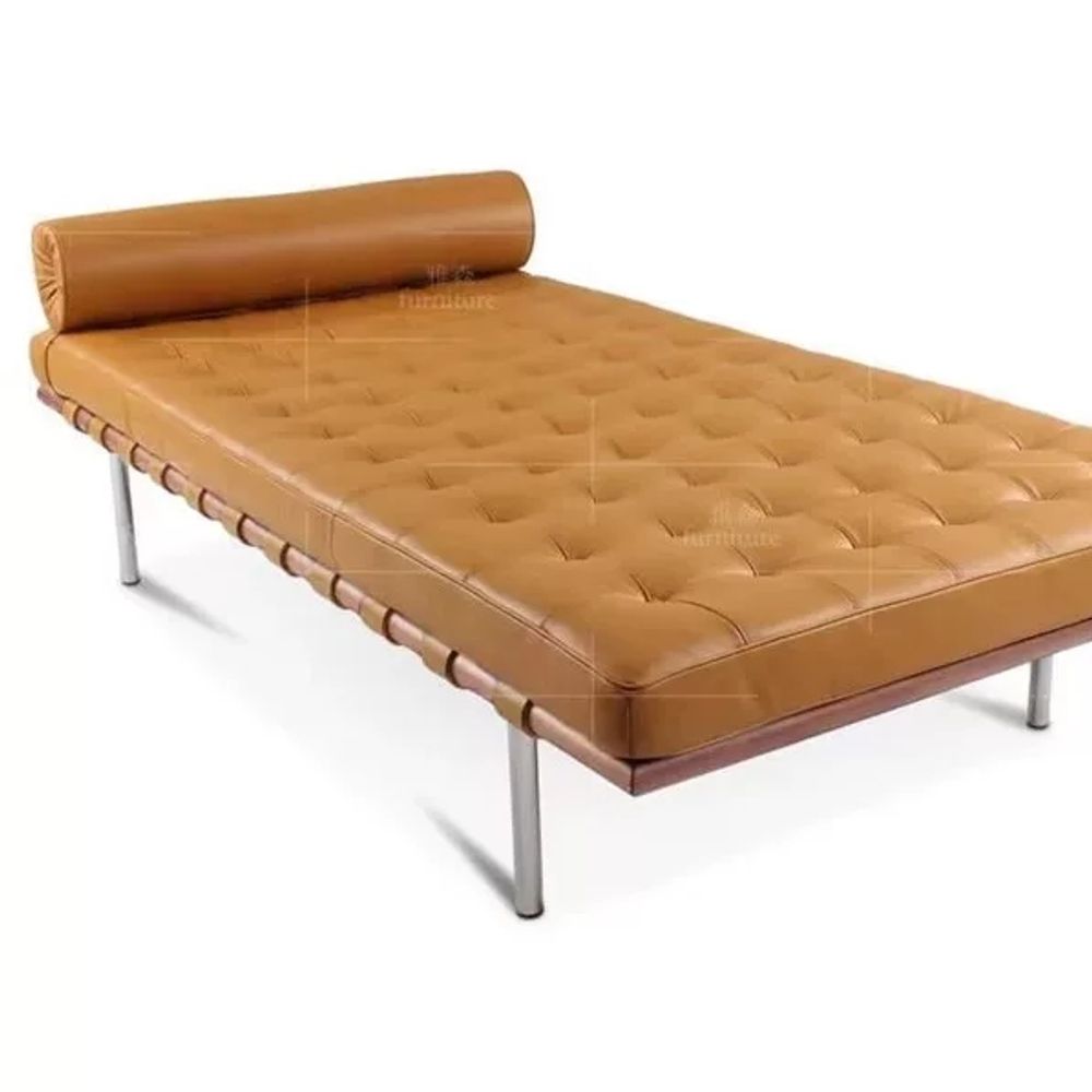 바르셀 데이베드 Daybed 가죽소파 83c A. 120x48x40CM 길이 너비 및 높이 - 상세 이미지 5
