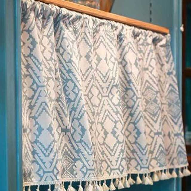 숏가리개 커튼 셀프 인테리어 연출 창문 가리개 핑크 45x143