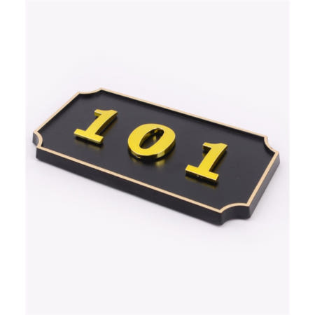 [로켓터틀협력사]로켓터틀 사각형 호실판 검정 현관호수판 호수표지판 입체호실판