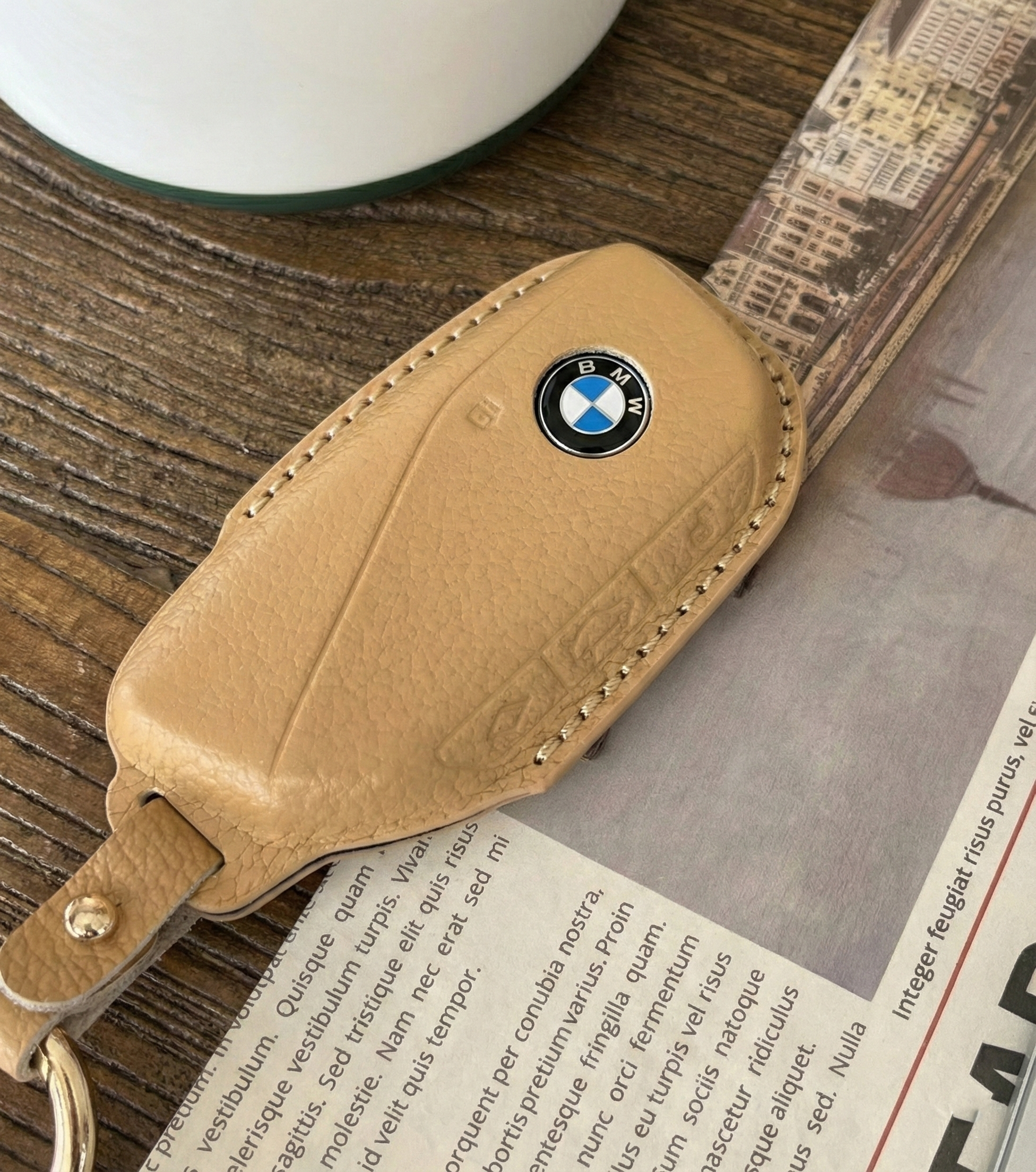 차 키케이스 키커버 조약돌 그랜저 기아 벤츠 BMW 가죽 홀더 A-현대 이미지 3