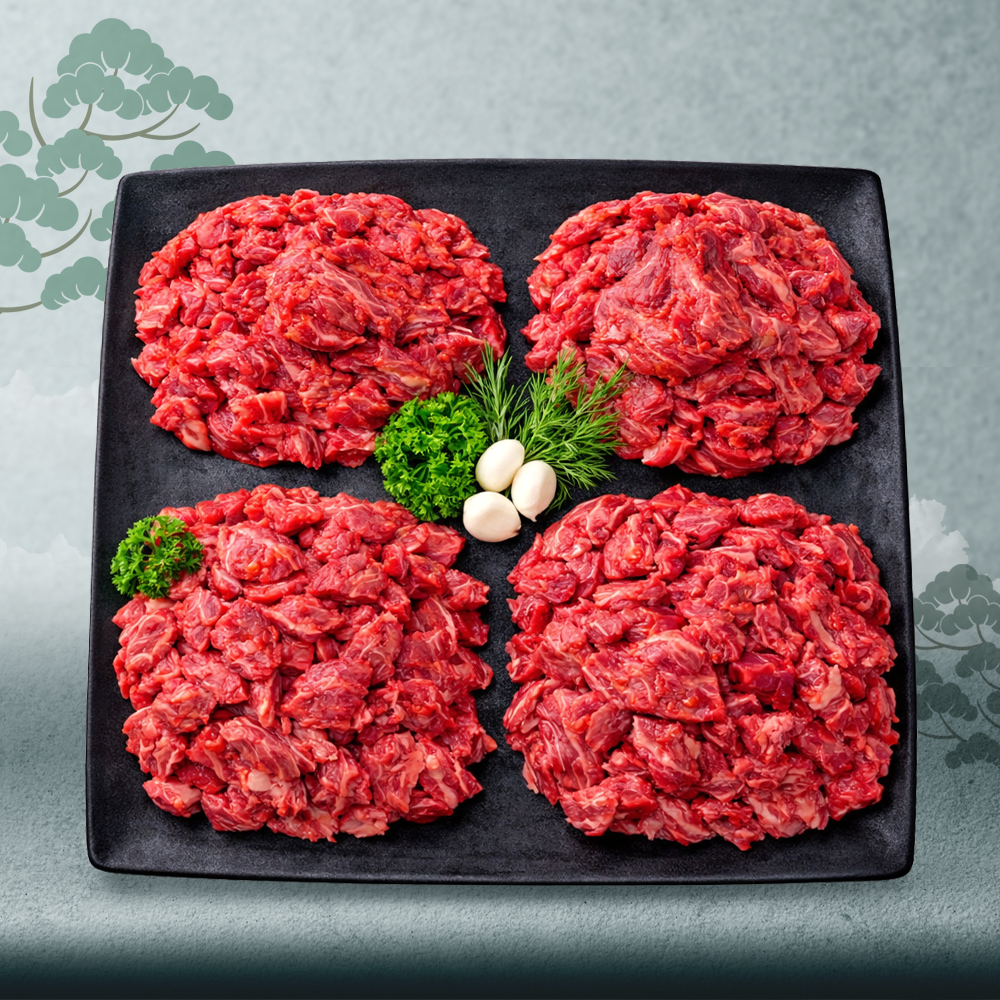 한우선물세트 1등급 소고기 불고기 국거리 1.2kg 든든4끼 가정의달 어버이날 명절 추석 설 - 상품 이미지
