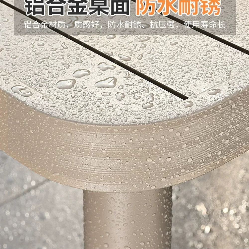 야외 테이블 의자 가든 알루미늄 30CM 4+ A. 41 0 70cm 탄소강 둥근 테이블 - 상세 이미지 2