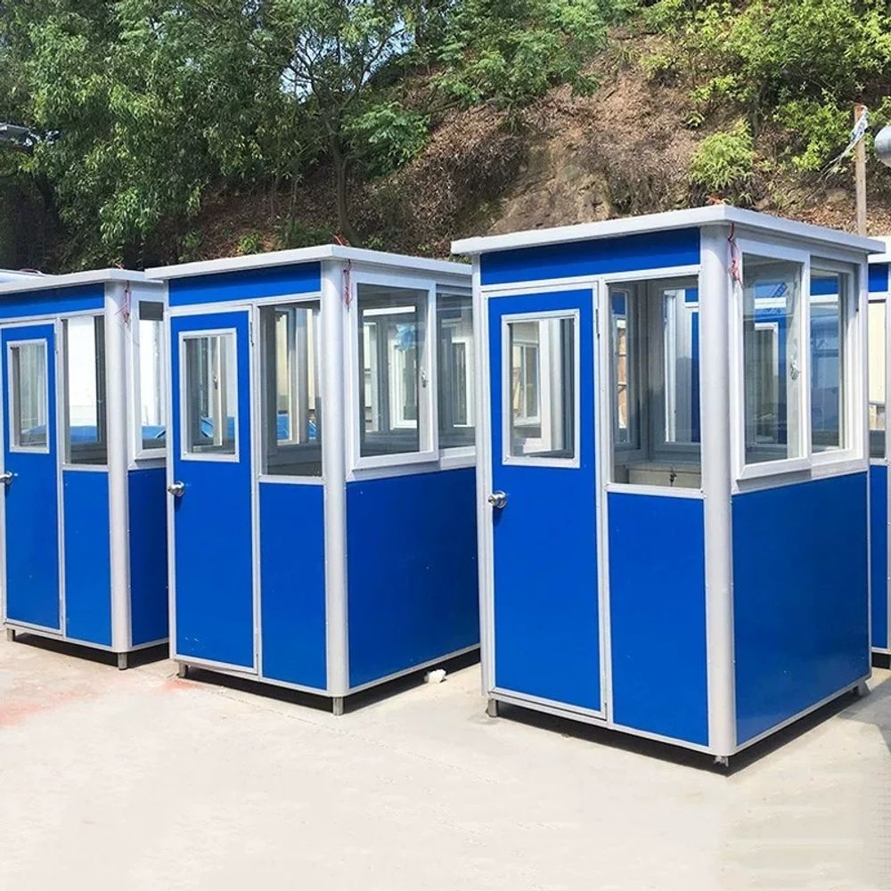 야외 초소 주차 부스 간이 그늘막 발렛 블루 조립식 천막 5x8m A. 하늘색 - 상세 이미지 2